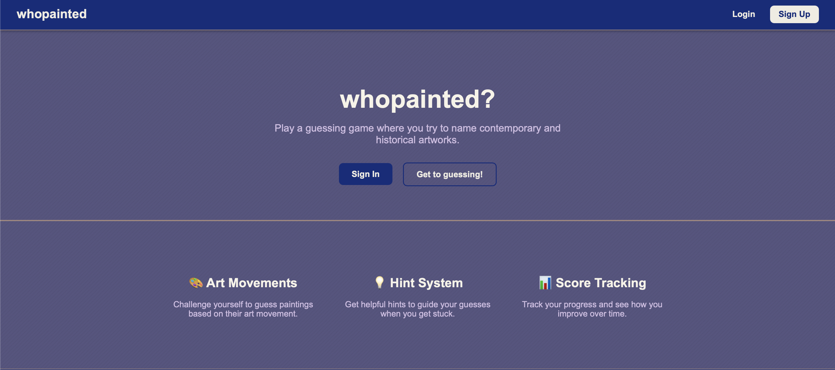 New Landing Page